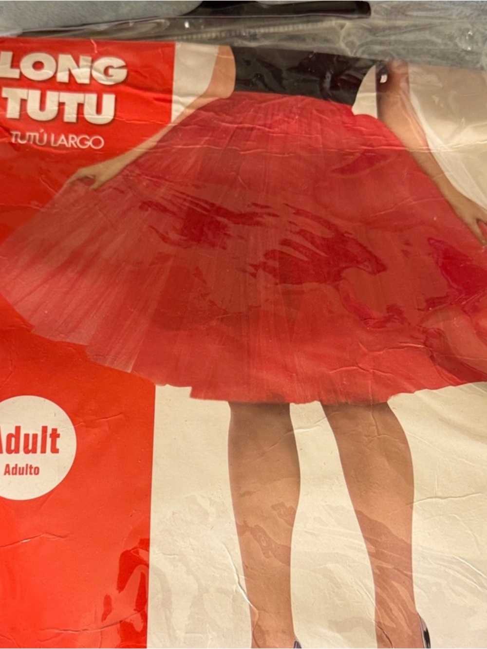 Red Long Tutu Skirt - Adult